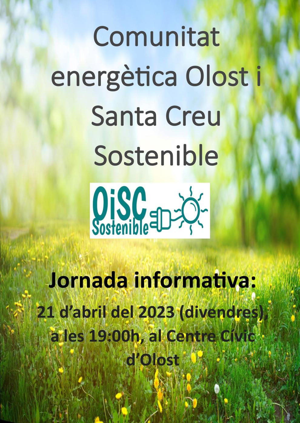 Jornada informativa de la Comunitat energètica Olost i Santa Creu Sostenible